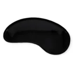 Decoratie dienblad kidney niervorm organisch Zwart 57,5x27,5x2cm