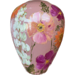 Kander luxe vaas flowermix mauve - Afbeelding 2