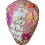 Kander luxe vaas flowermix mauve - Afbeelding 4