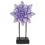Decoratie standaard bloem ornament paars 28,5 cm