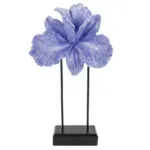 Decoratie standaard bloem ornament paars 29 cm