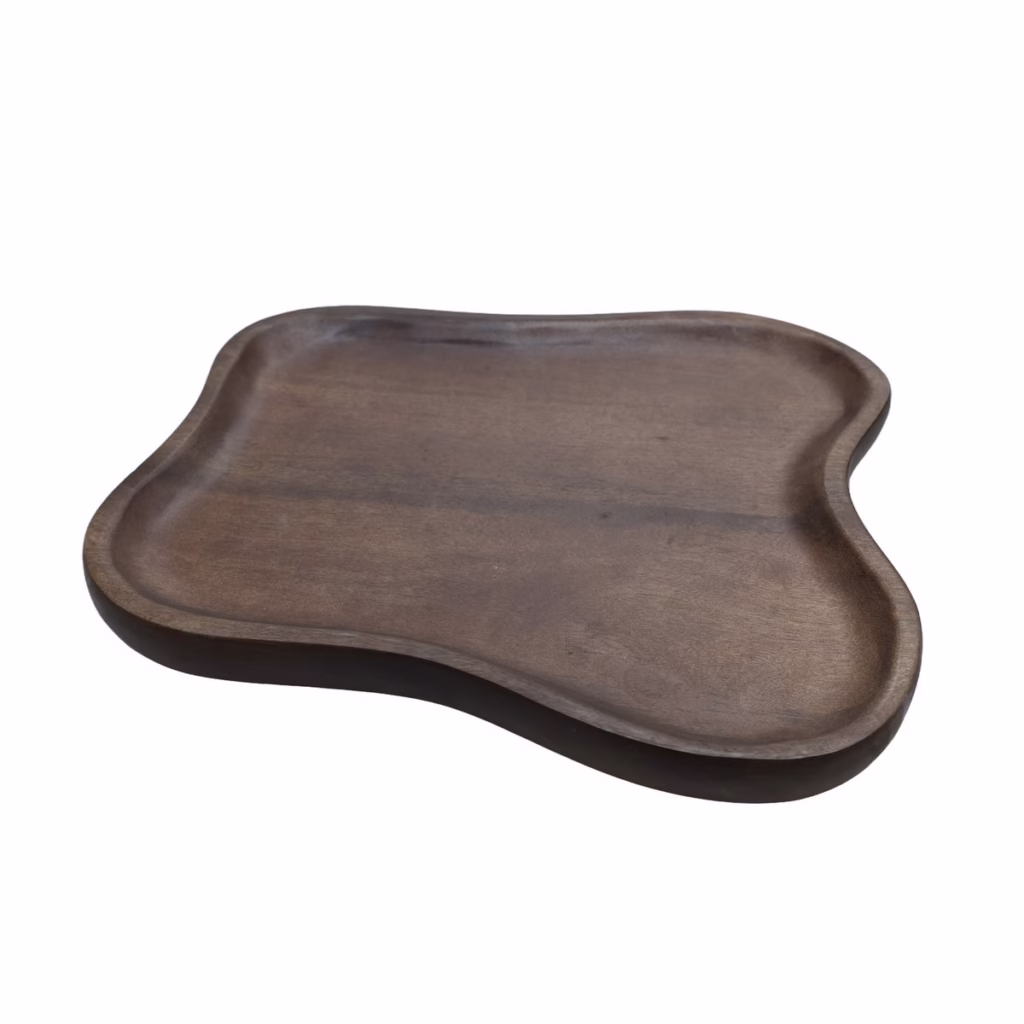 organisch dienblad - Breckenridge walnut hout