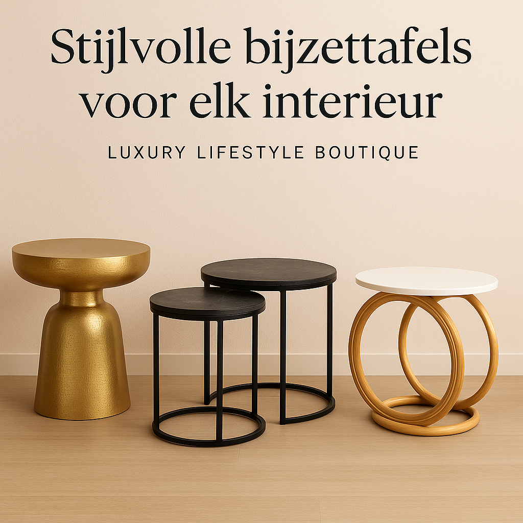 5x inspiratie met bijzettafels: klein meubel, groots effect in je interieur