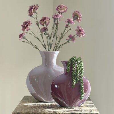 vensterbank decoratie set paars lila