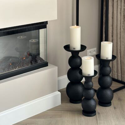 kandelaren set van 3 zwart