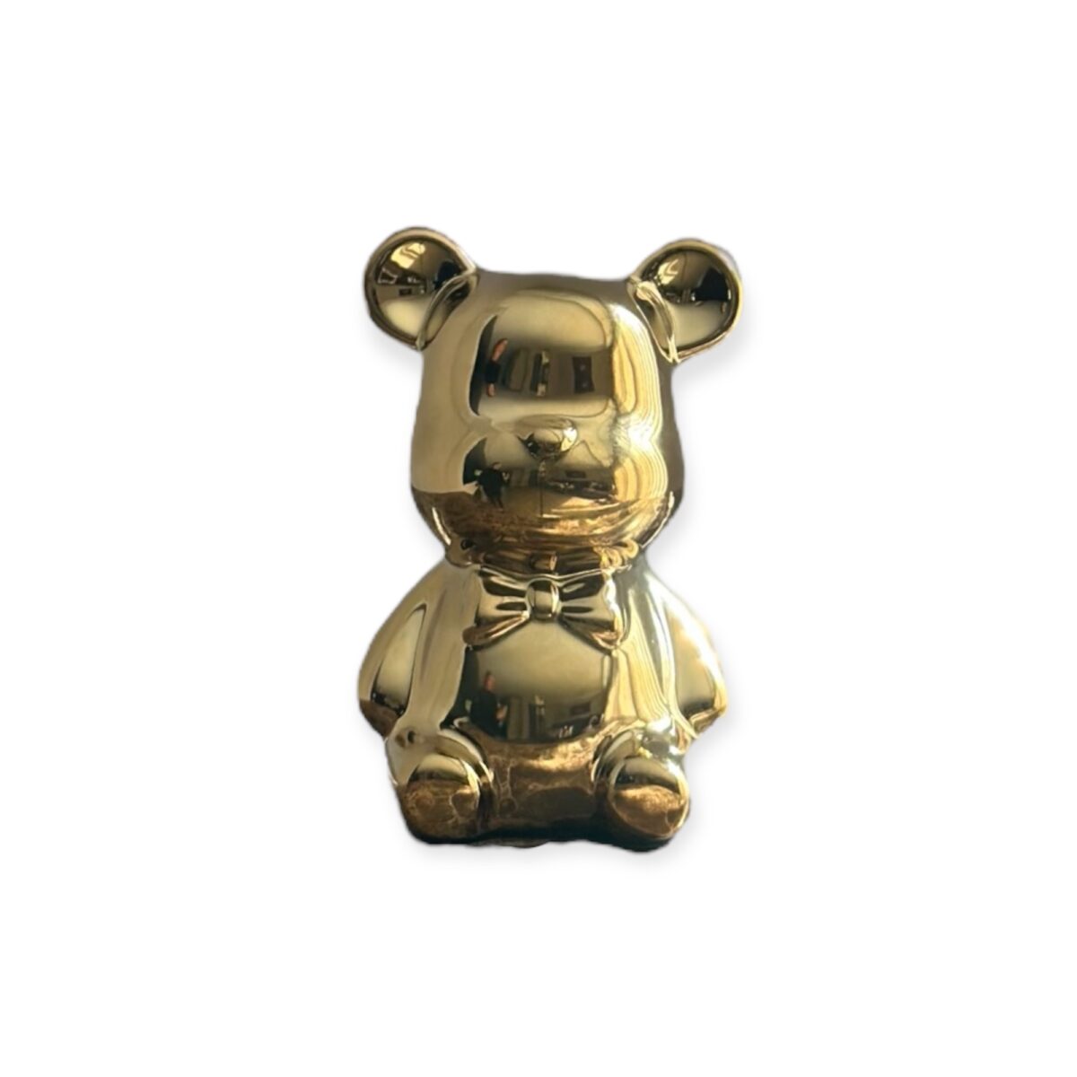 beer beeldje zittend goud 7,5x12cm beer beeldje zittend goud 7,5x12cm