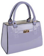 Luxe handtas vaas lila goud 24x13x16cm