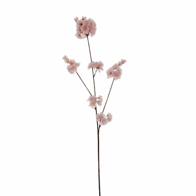 Zijden bloesemtak prunus malaga spray licht roze 84cm