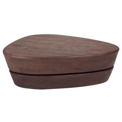 bruin espresso Mangohout salontafel Kiva afmeting 107 x 80 cm