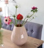 Vase the world | Tasman S sand taupe Ø18 x H20cm