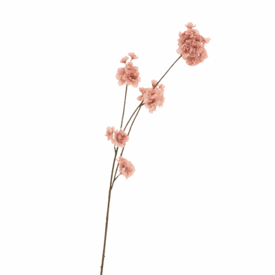 Zijden bloesemtak prunus malaga spray taupe oud roze 84cm