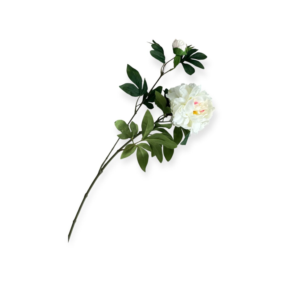 Losse kunstbloem pioenroos wit 68 cm Losse kunstbloem pioenroos wit 68 cm