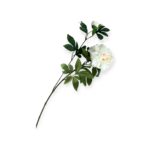Losse kunstbloem pioenroos wit 68 cm