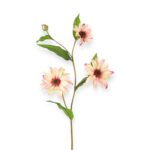 Kunstbloem Beige fuchsia roze 79cm