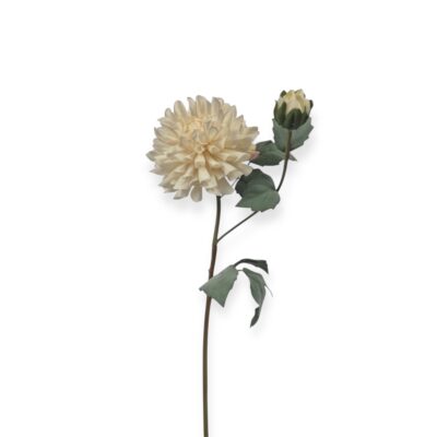 Kunstbloem Beige Dahlia klein 60 cm