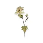 Losse zijden bloem poppy creme beige 76 cm