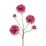 Losse zijde bloem Dahlia donker roze - 90 cm