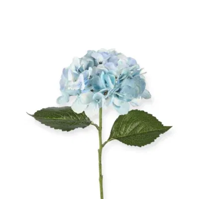 Losse zijden bloem Hydrangea blauw 70cm