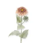 Losse zijden bloem mauve oud roze