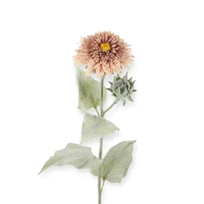 Losse zijden bloem mauve oud roze