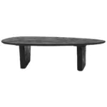 Salontafel Rudo 135 x 75 cm – Zwart Mangohout - Afbeelding 2