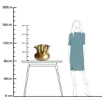 Vaas - Amsterdam M gold - Afbeelding 3