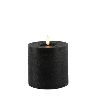 Countryfield LED Kaars zwart 10 x 10 cm