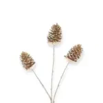 Herfstdecoratie Tak Dennenappel Goud 69 cm