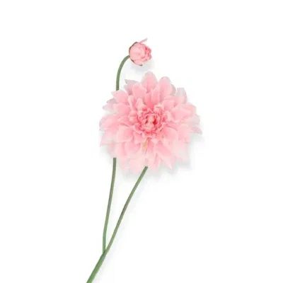 Losse zijde bloem Dahlia roze - 78cm