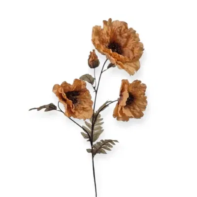 Losse zijden bloem poppy bric 107 cm
