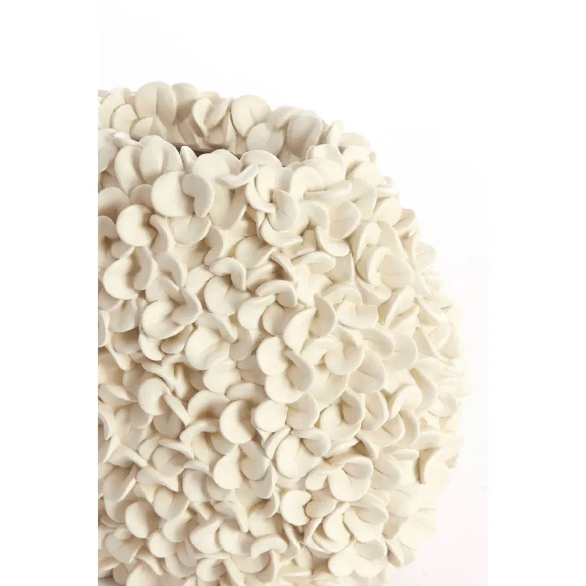 Luxe creme vensterbank vaas