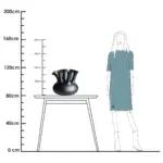 Vaas - Amsterdam M black - Afbeelding 3