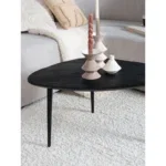 Salontafel Manon Zwart 80 x 50 cm - Afbeelding 3