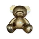 Beer beeld teddy zittend goud 35 cm