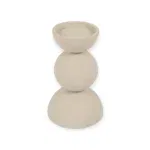 Beige kandelaar Ruby S Japandi - 12x12x19 cm