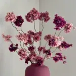 Bloesem boeket burgundy roze