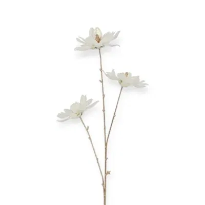Countryfield kunstbloemen Magnolia creme parelmoer 81 cm