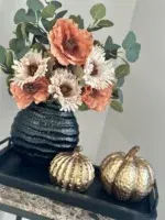 Herfstdecoratie set oranje beige