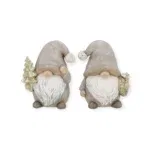 Kerst decoratie Gnoom Beige 8x8x14cm