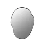 Spiegel Vanessa organisch zwart M