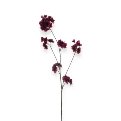 Zijden bloesemtak prunus malaga spray aubergine 84cm