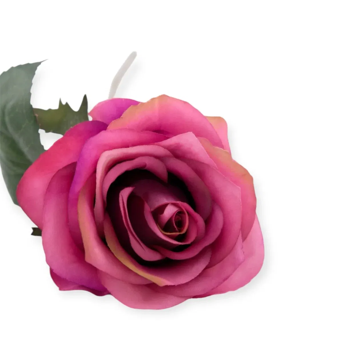 Zijden rozen aubergine