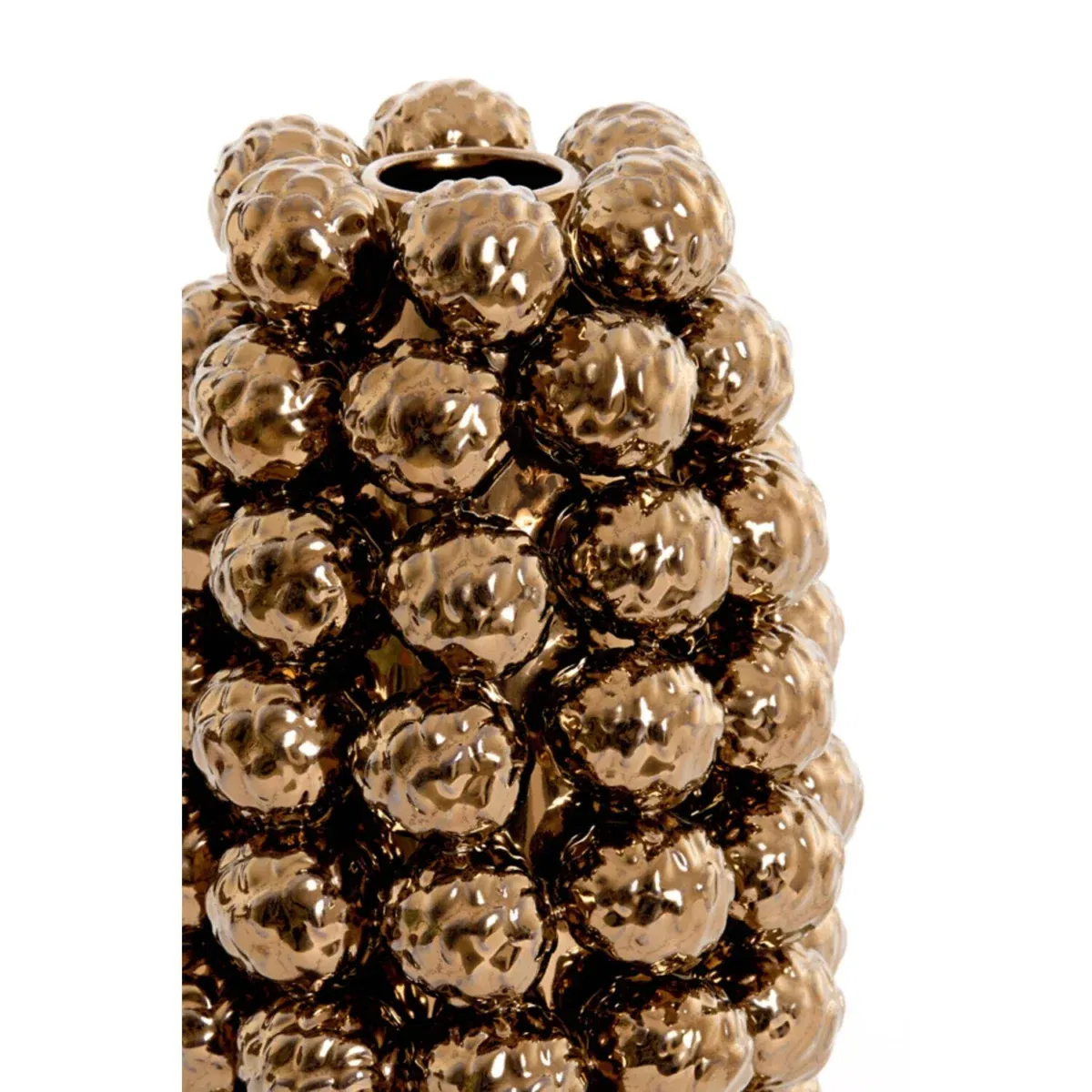 Kerstballen vaas brons light & living