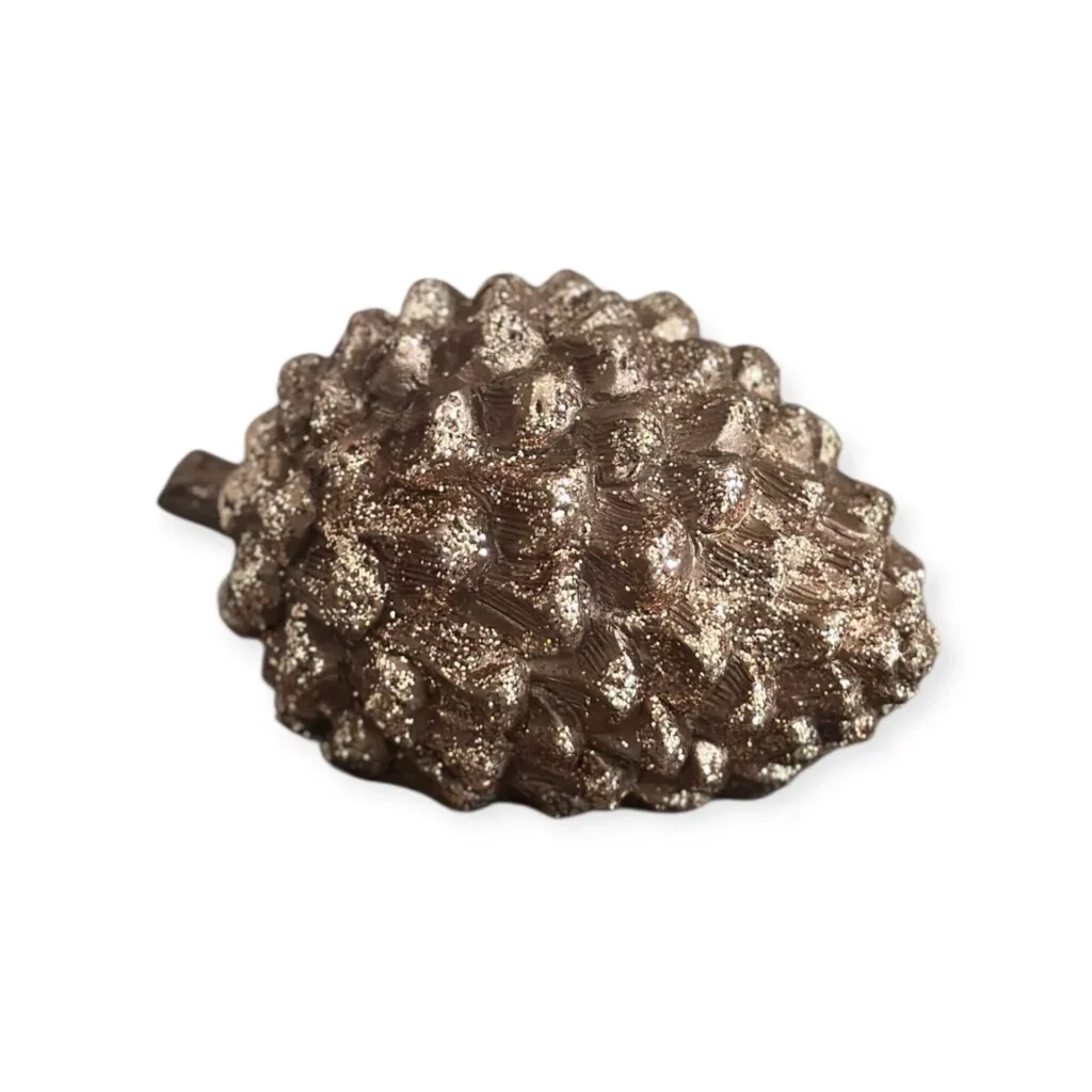 Herfst decoratie dennenappel goud brons