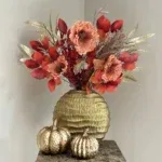 Herfst decoratie set met pompoenen