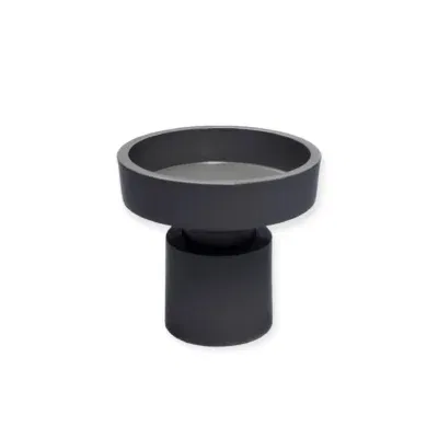 Kaarshouder zwart Piura XS Ø9 x H10 cm - vase the world