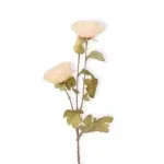 Losse zijden bloem creme poppy - 76 cm