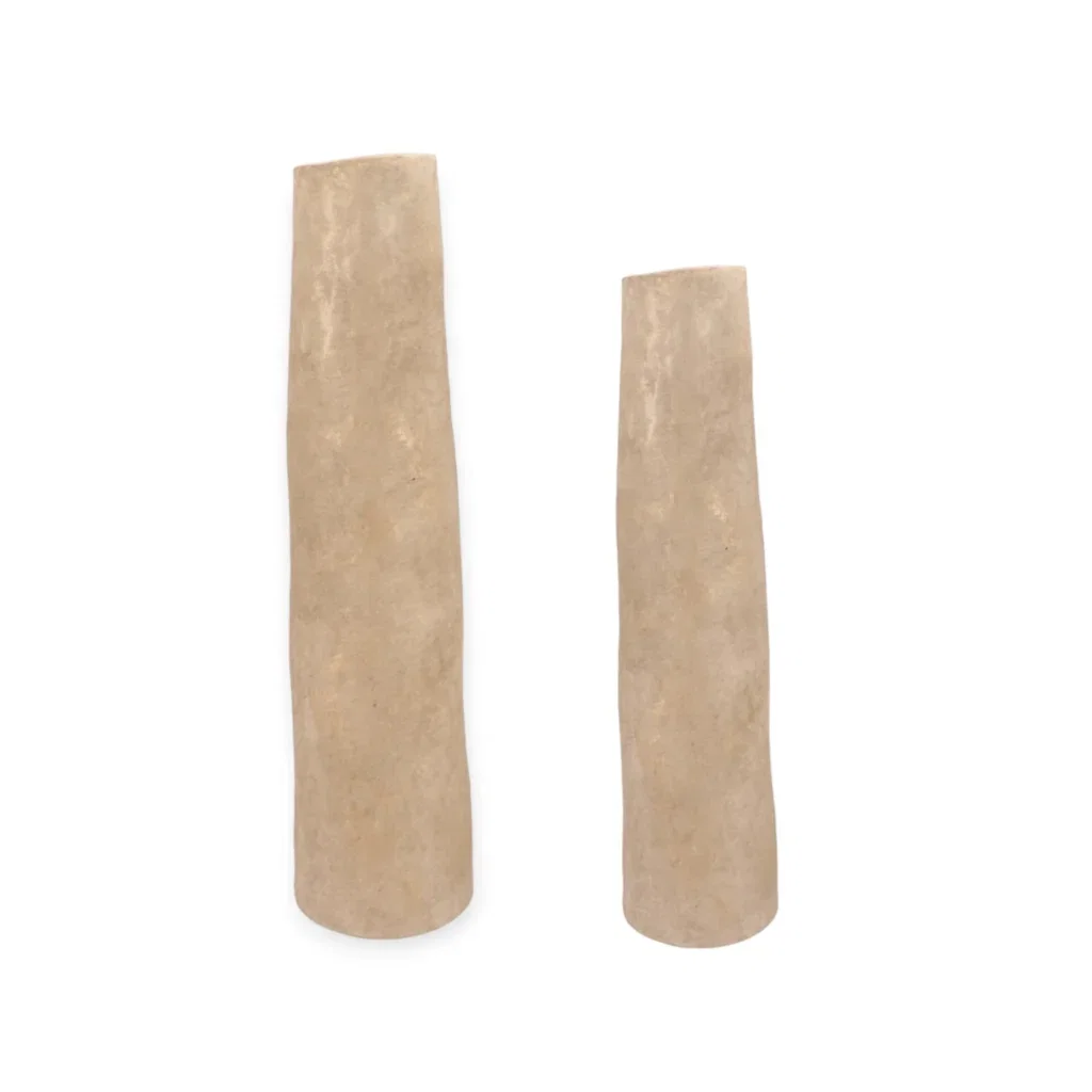 Smalle vazen beige gold - 2 maten
