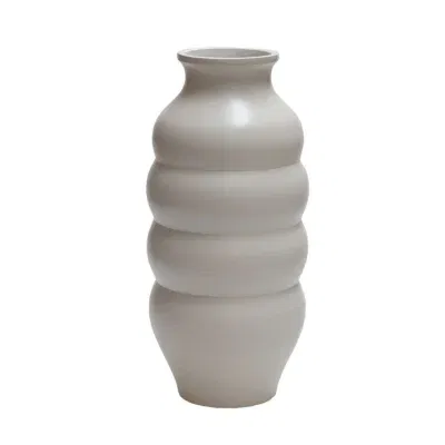Vase the World | Vaas Carmen ivory Ø12 x H30 cm