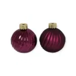 kerst decoratie kerstbal paars -Ø10CM